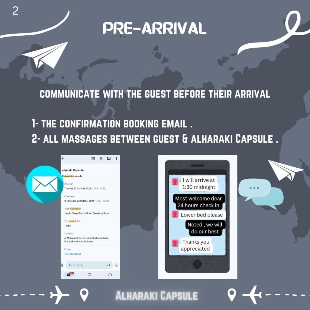 Alharaki Capsule Bed & Breakfast Дубай Екстериор снимка